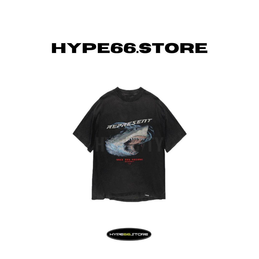 Represent Survive Shark Retro Graphic Tee