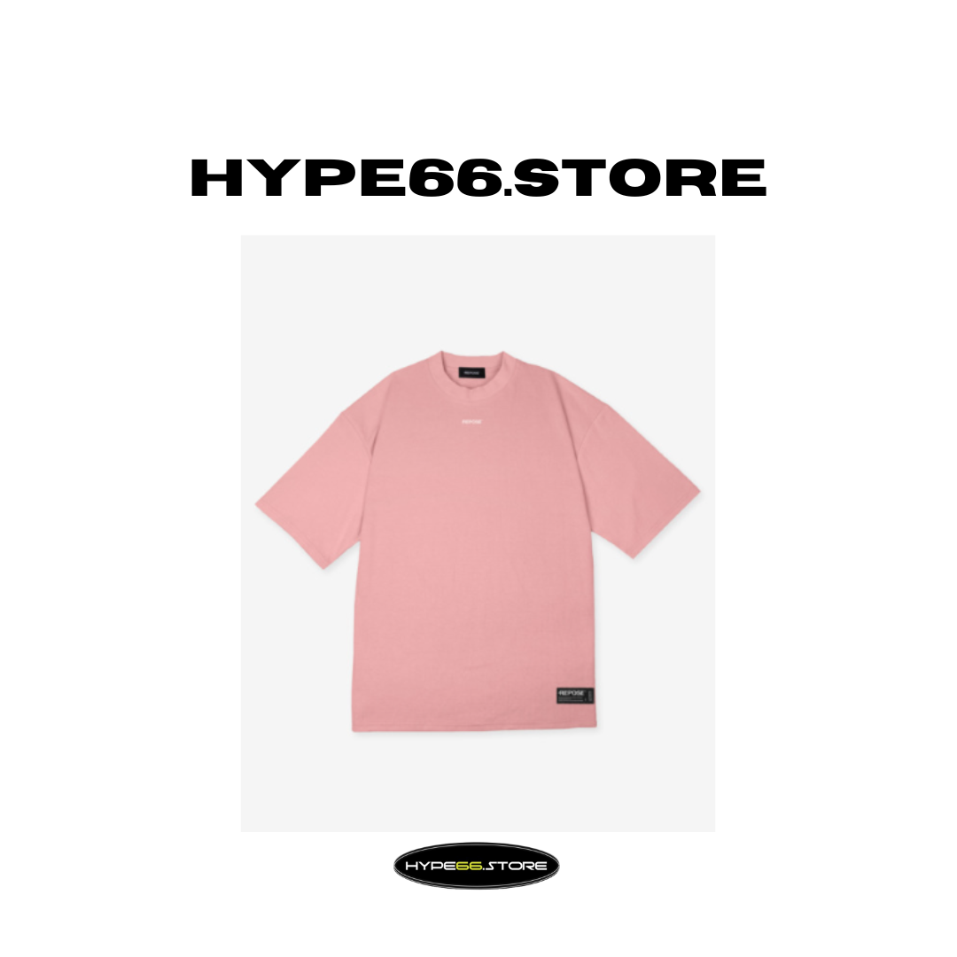REPOSE Classic Logo Pink Tee