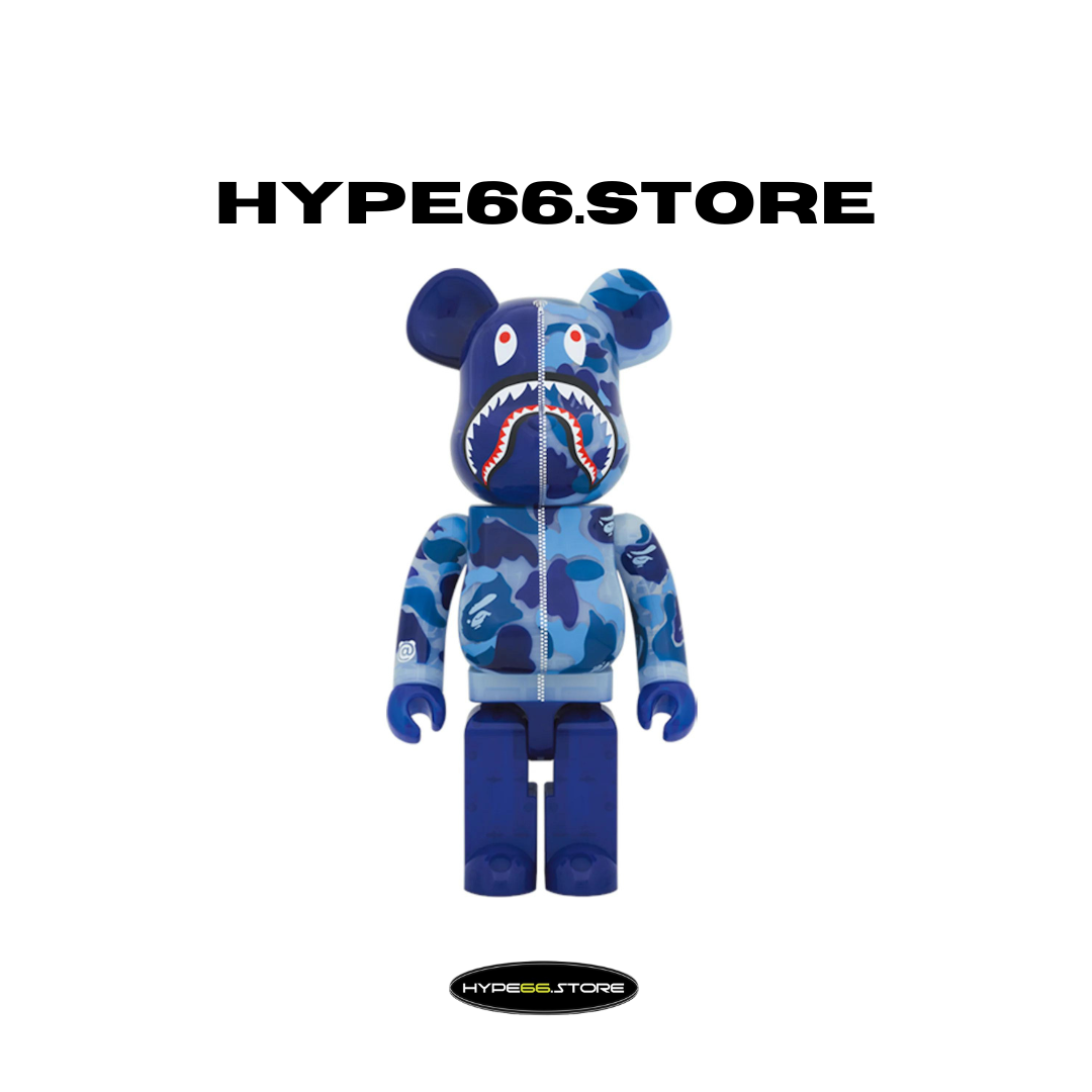 BearBrick x Bape Clear ABC Camo Shark