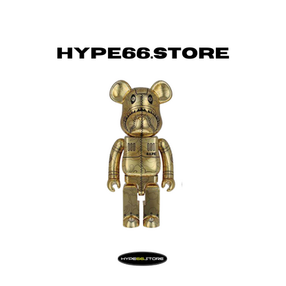 Bearbrick Sorayama X Bape Camo Shark 1000%