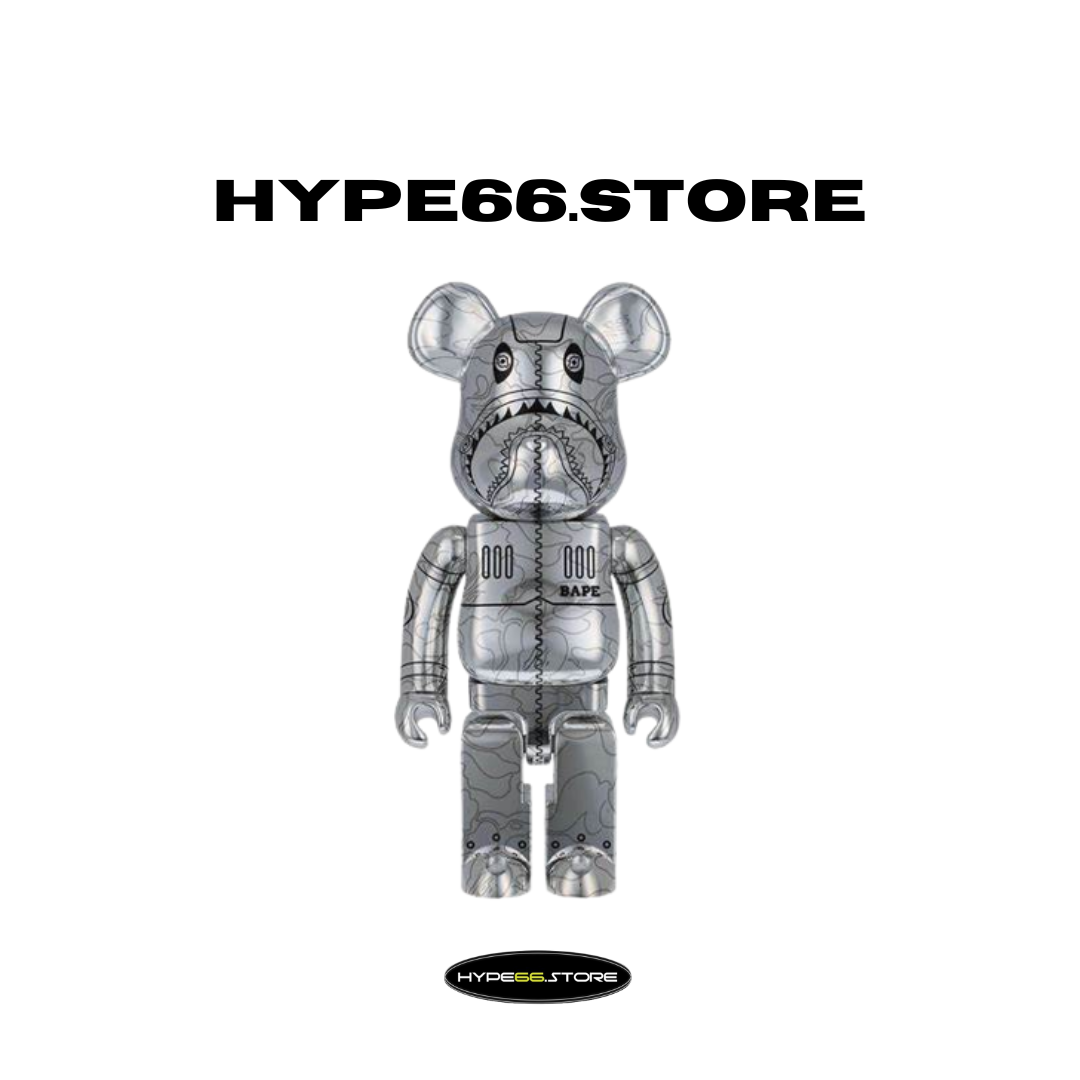 Bearbrick Sorayama X Bape Camo Shark 1000%