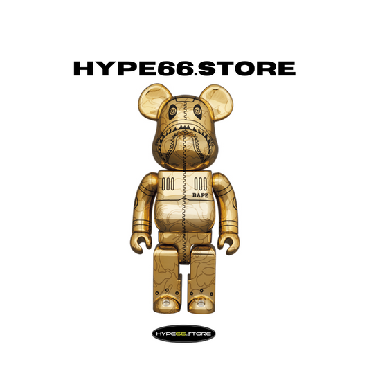 BearBrick Sorayama x Bape Camo Shark