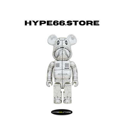 BearBrick Sorayama x Bape Camo Shark