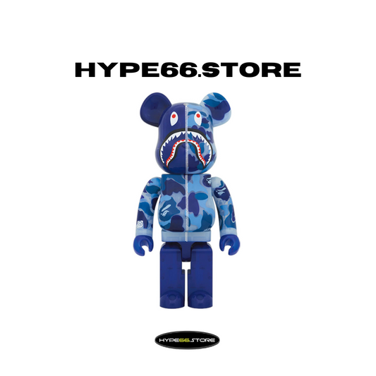 BearBrick x Bape Clear ABC Camo Shark